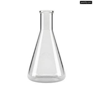 Clear glass vase on a white background png transparent background