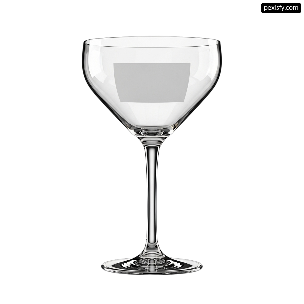 Clear wine glass on a white background png transparent background
