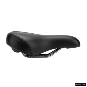 Close up of a bicycle seat on a white background png transparent background