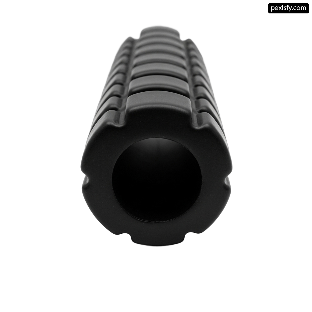 Close up of a black handguard on a white background png transparent background