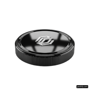 Close up of a black object on a white background png transparent background