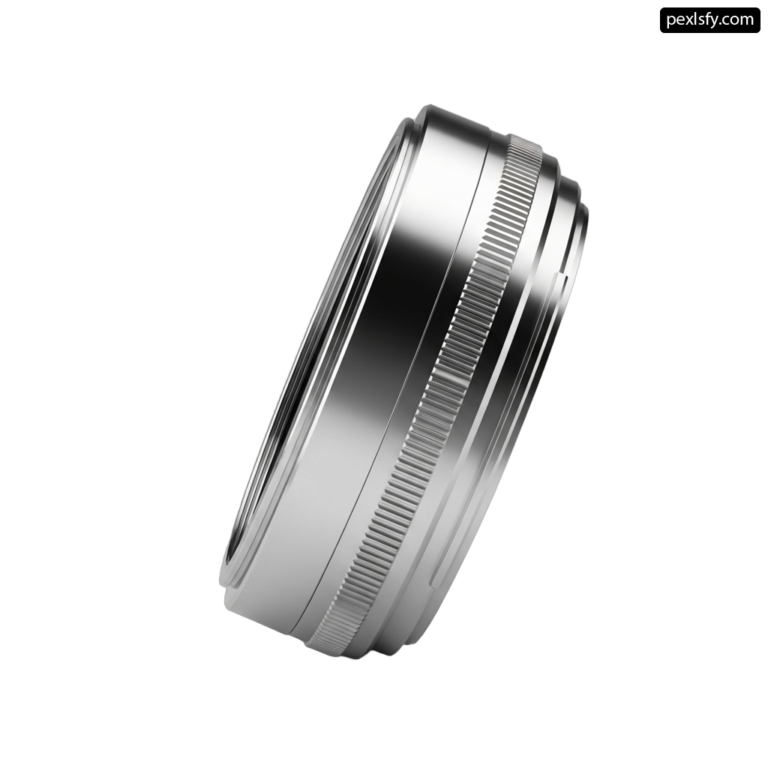 Close up of a camera lens on a white background png transparent background