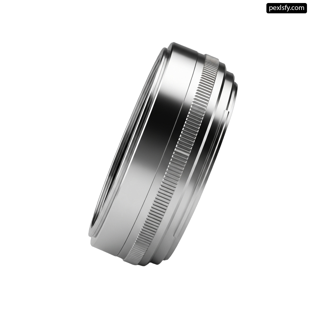 Close up of a camera lens on a white background png transparent background