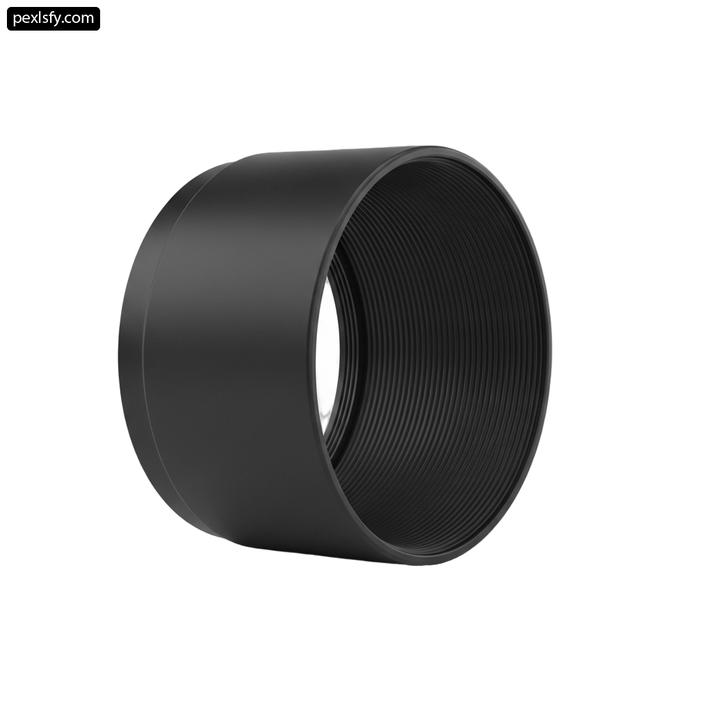 Close up of a camera lens on a white background png transparent background