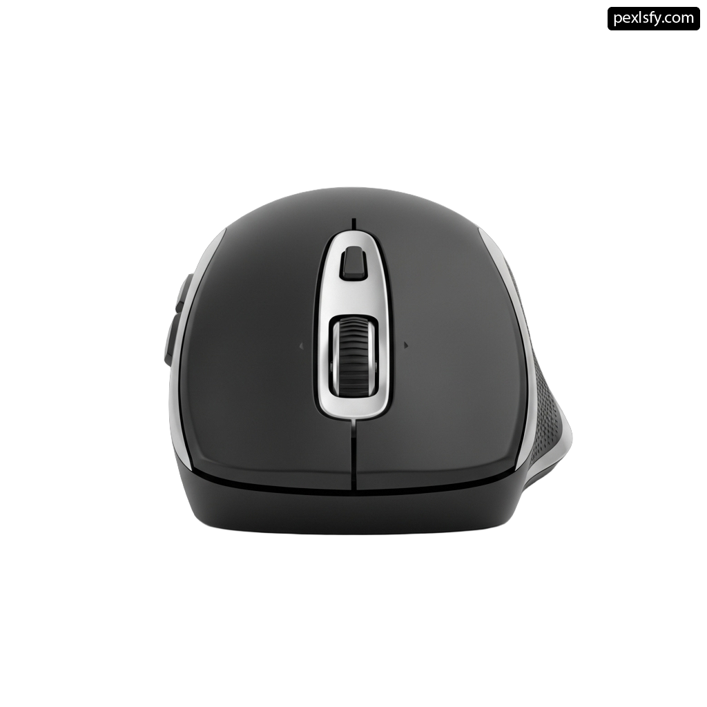 Close up of a computer mouse on a white background png transparent background