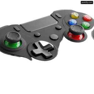 Close up of a game controller on a white background png transparent background