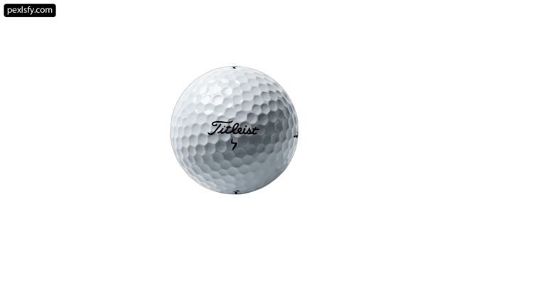 Close up of a golf ball on a white background png transparent background