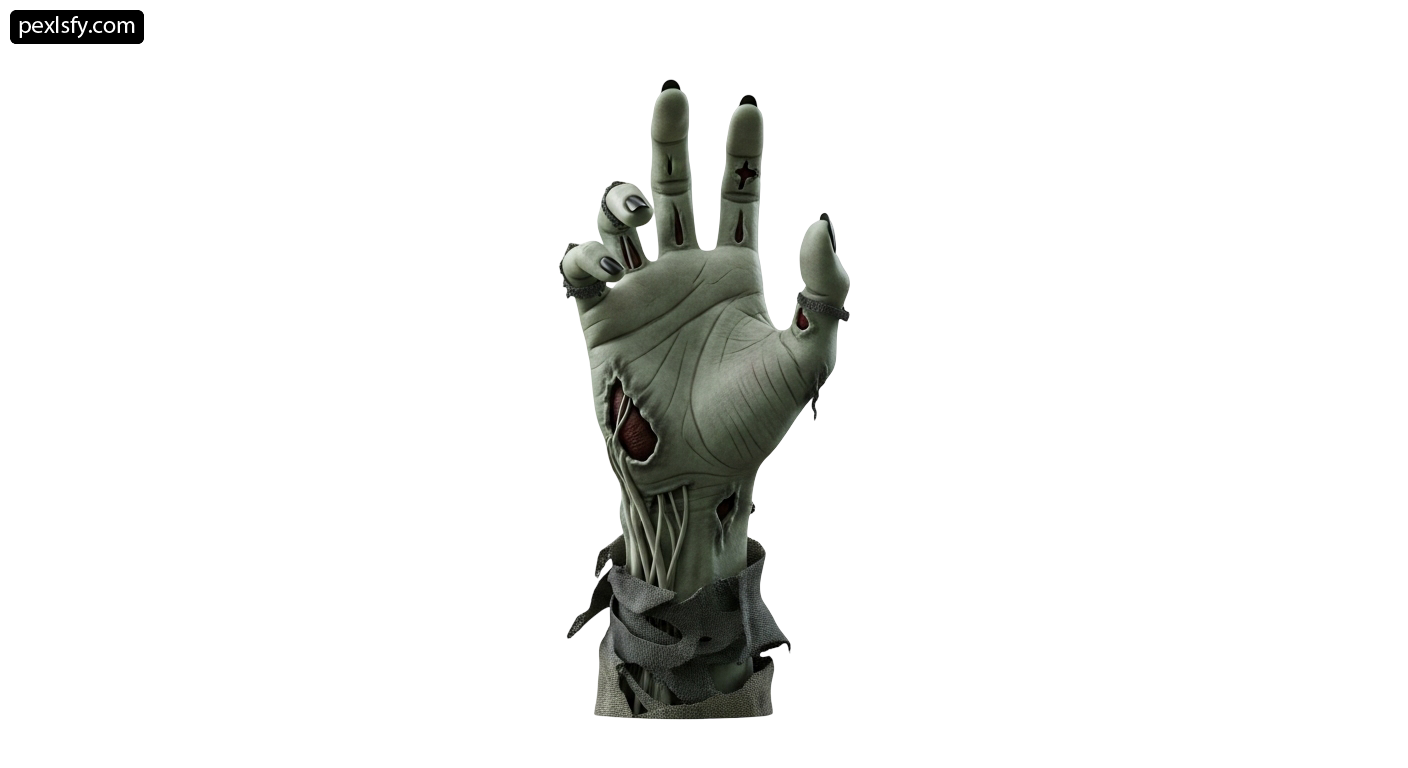 Close up of a hand with a bloody hand on it png transparent background