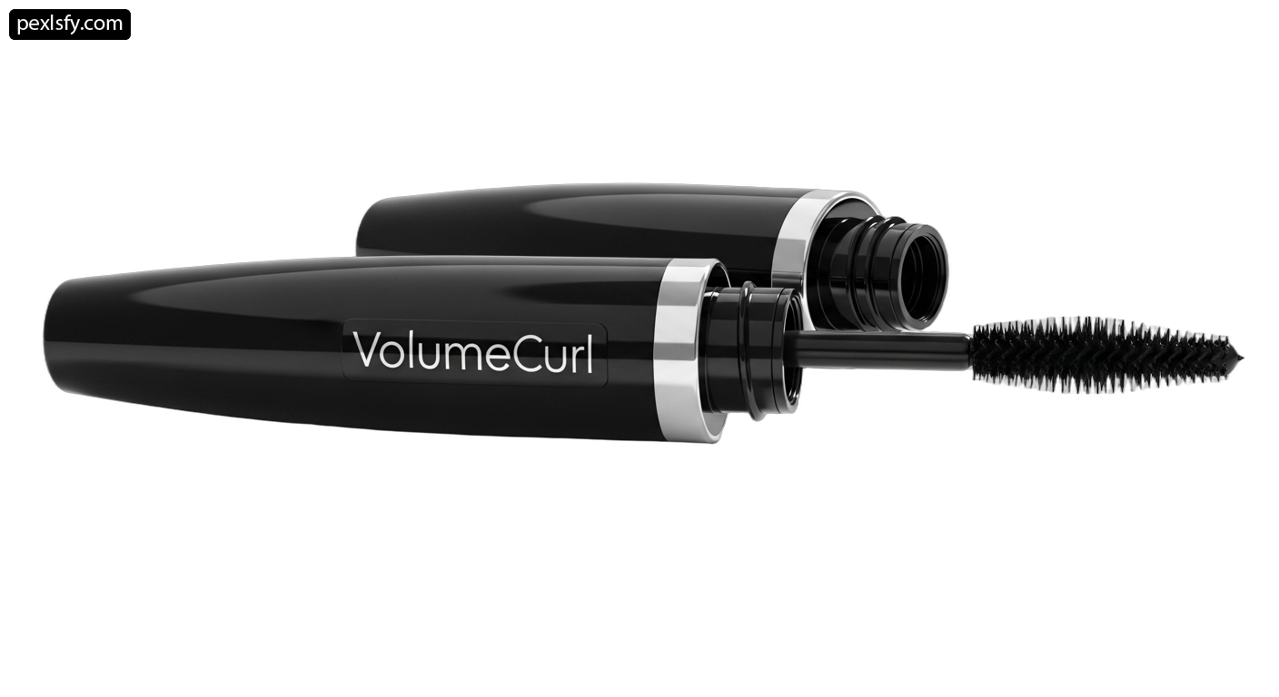 Close up of a mascara on a white background png transparent background