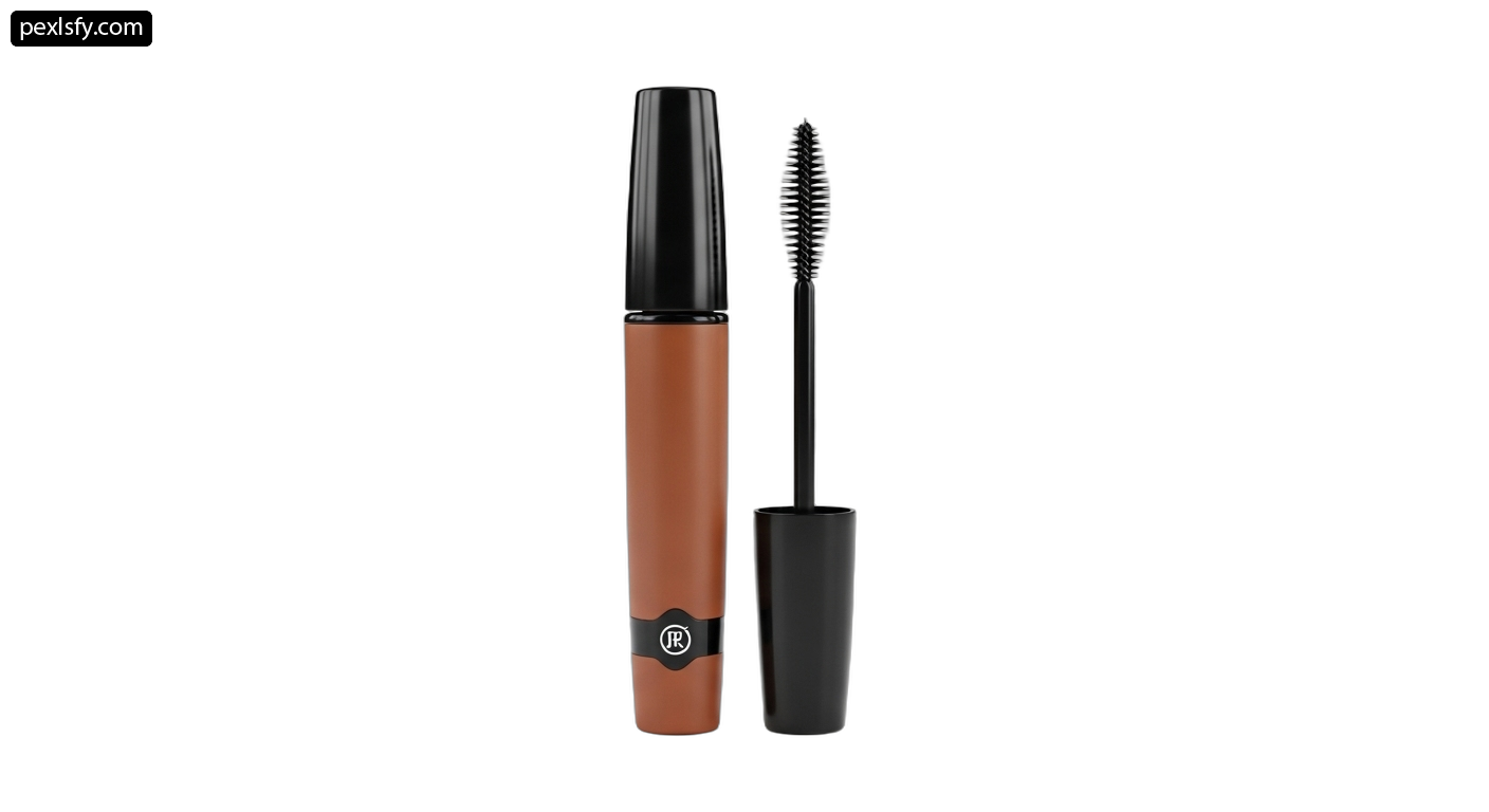 Close up of a mascara on a white background png transparent background