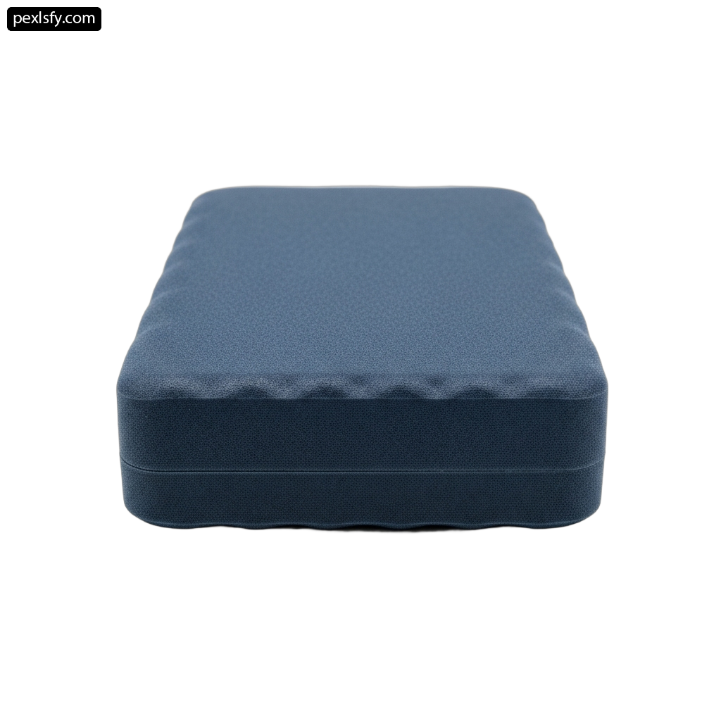 Close up of a mattress on a white background png transparent background