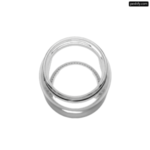 Close up of a metal ring on a white background png transparent background