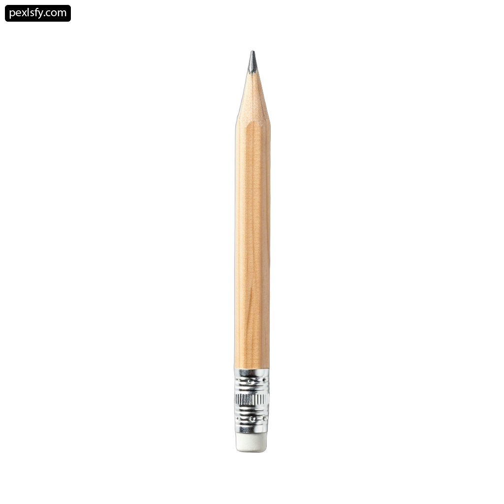 Close up of a pencil on a white background png transparent background