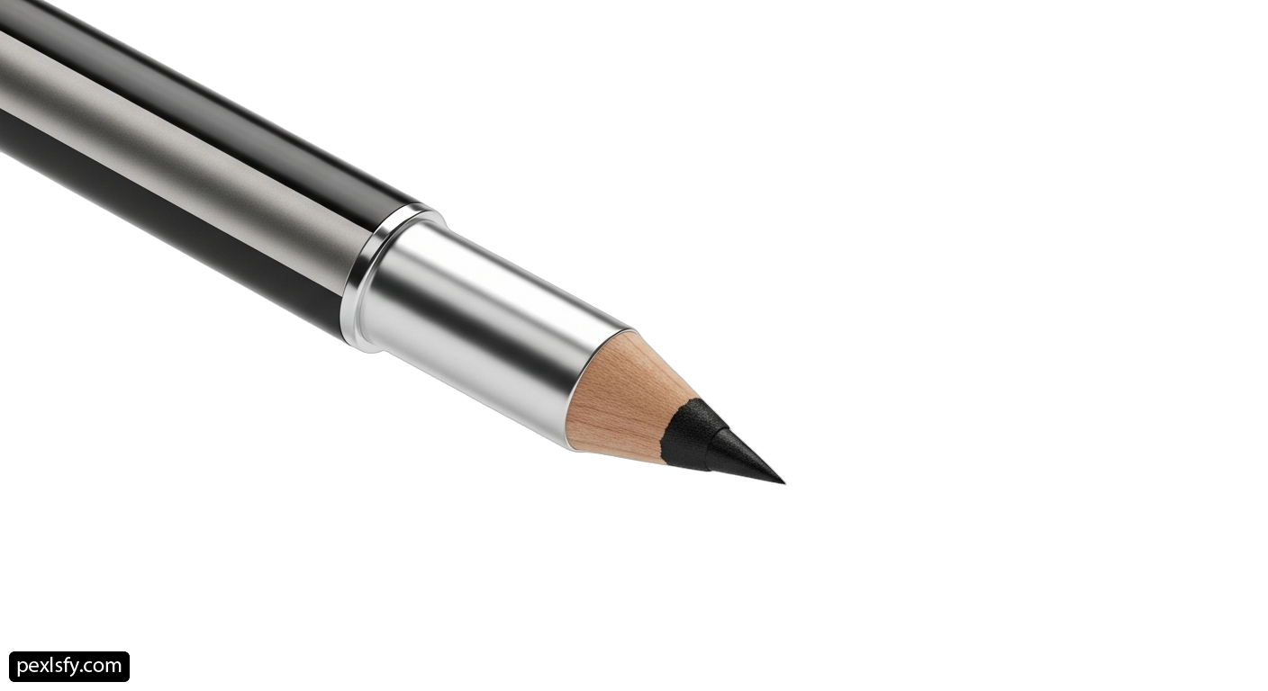 Close up of a pencil on a white background png transparent background