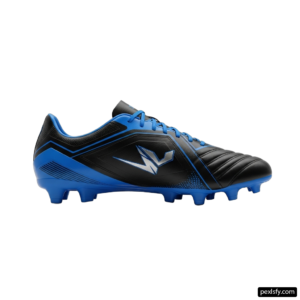 Close up of a soccer shoe on a white background png transparent background