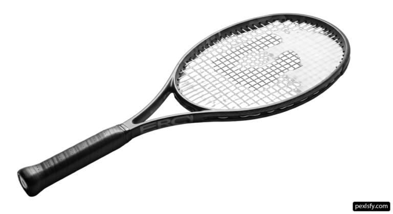 Close up of a tennis racket on a white background png transparent background