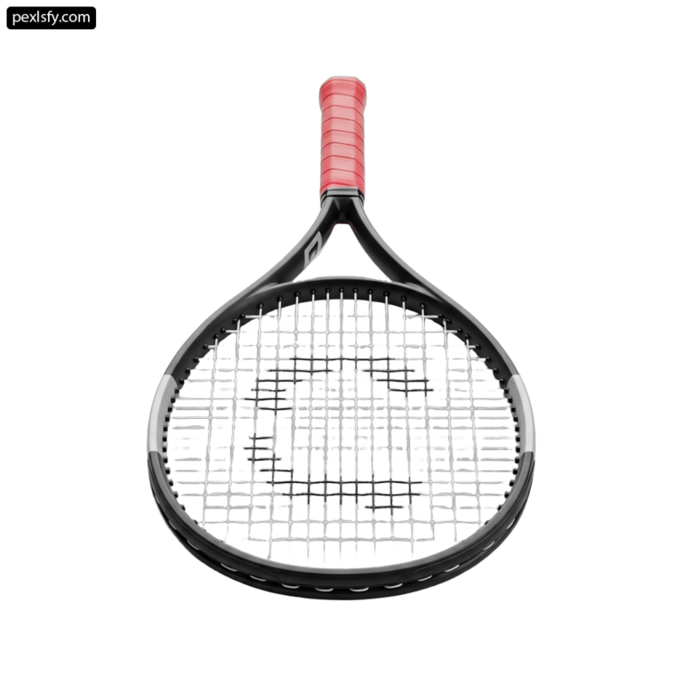 Close up of a tennis racket on a white background png transparent background