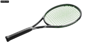Close up of a tennis racket on a white background png transparent background
