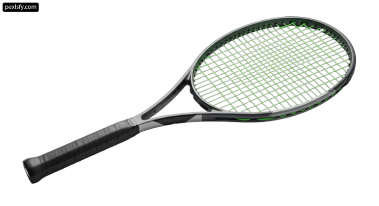 Close up of a tennis racket on a white background png transparent background