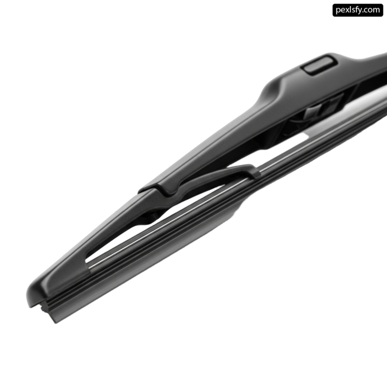Close up of a wiper blade on a white background png transparent background