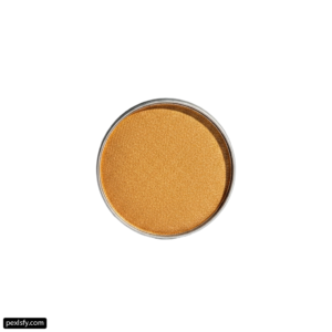 Close up of a yellow eyeshadow on a white background png transparent background
