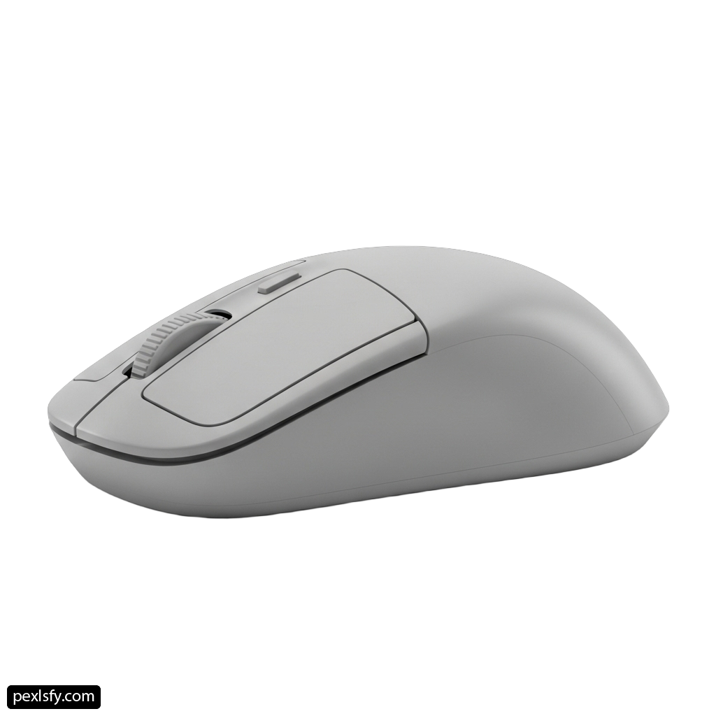 Computer mouse on a white background png transparent background