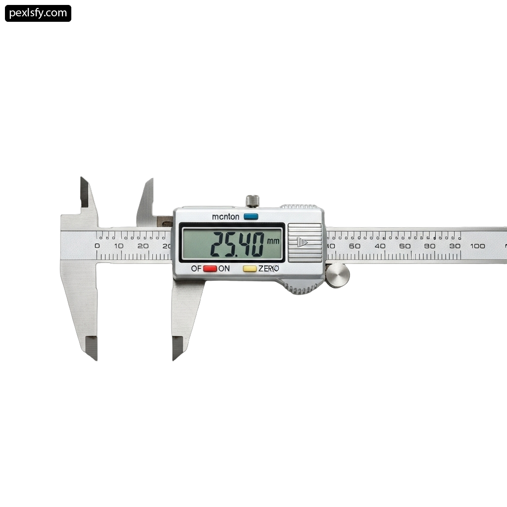 Digital caliper on a white background png transparent background