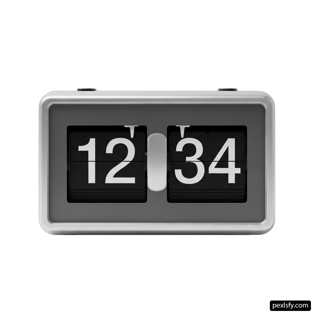 Digital clock with two numbers on the display png transparent background