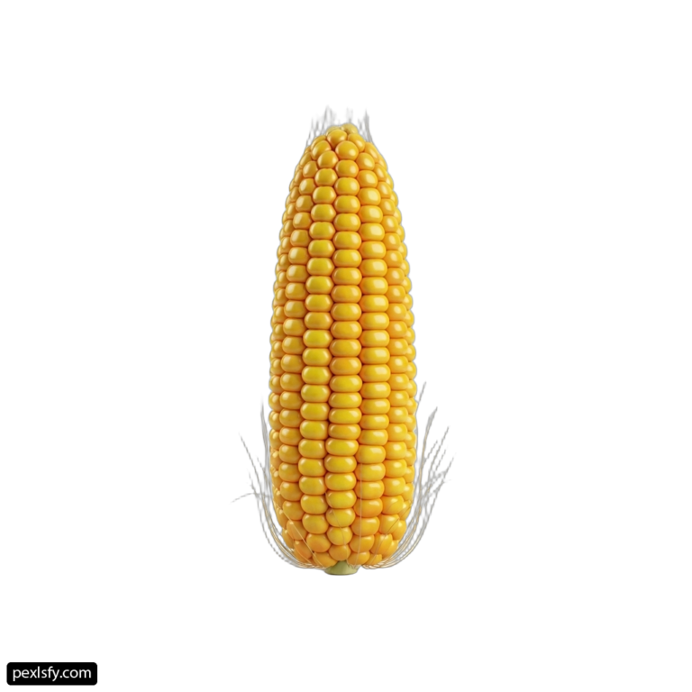 Ear of corn on a white background png transparent background