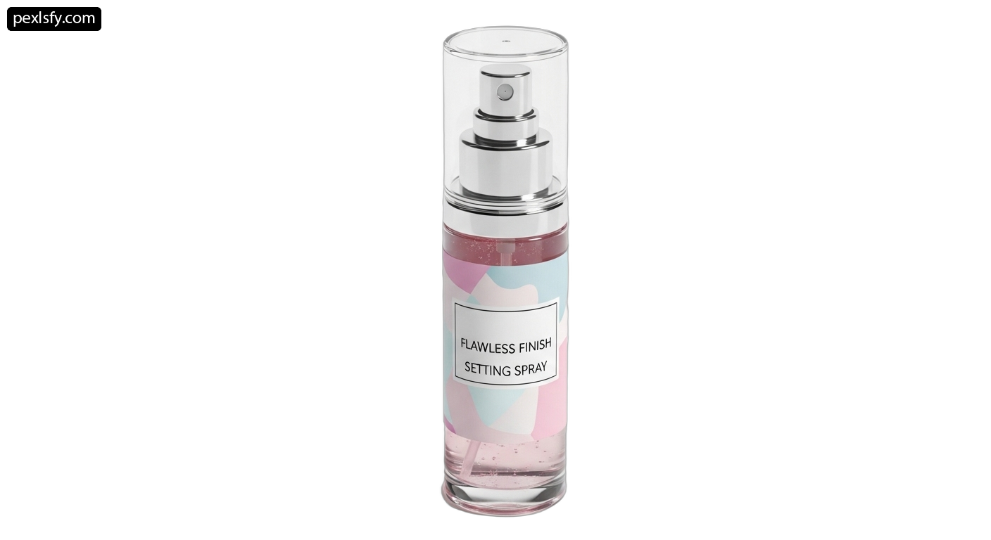 Flawless finish setting spray png transparent background