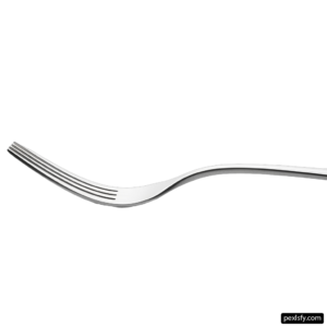 Fork is shown on a white background png transparent background