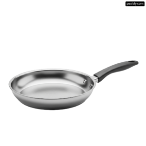 Frying pan with a handle on a white background png transparent background