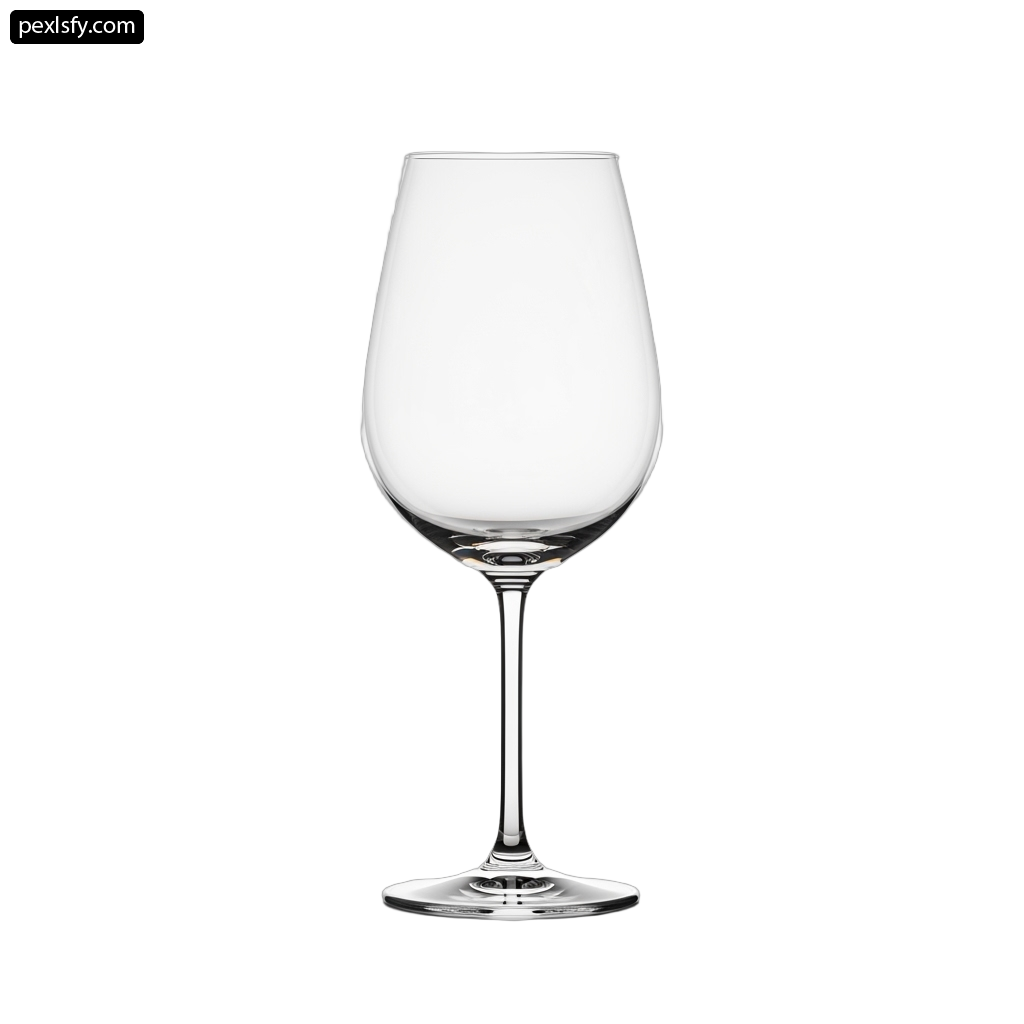 Glass of wine on a white background png transparent background