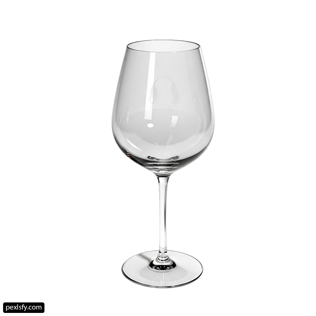 Glass of wine on a white background png transparent background