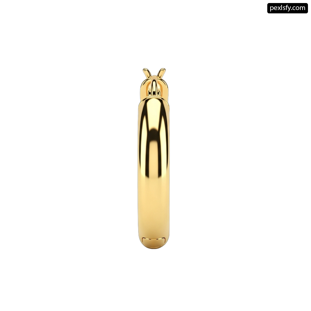 Gold pendant on a white background png transparent background