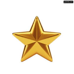 Gold star on a white background png transparent background