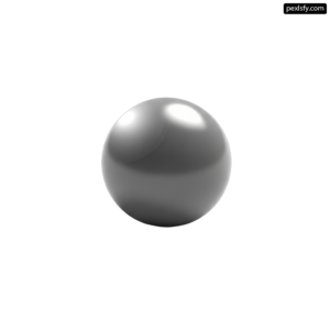 Gray sphere on a white background png transparent background