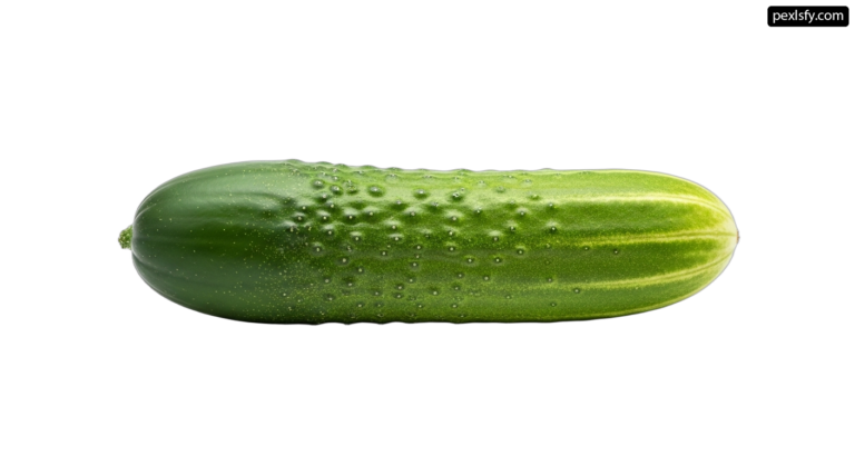 Green cucumber with water droplets on it png transparent background