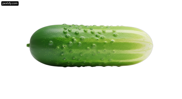 Green cucumber with water droplets on it png transparent background