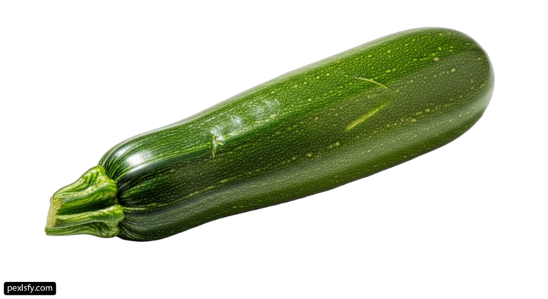 Green zucchini on a white background png transparent background