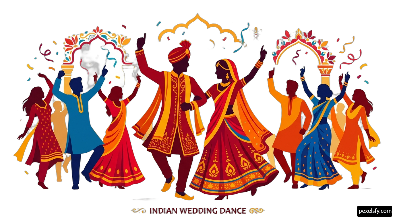 Group of people dancing in a circle png transparent background