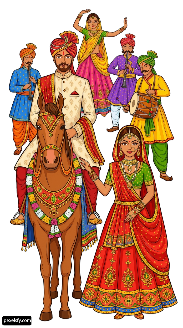 Group of people riding on the back of a horse png transparent background