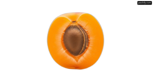 Half of an orange fruit on a white background png transparent background