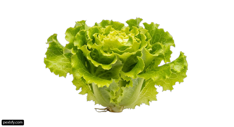 Head of lettuce on a white background png transparent background