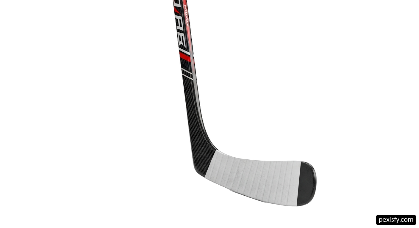 Hockey stick on a white background png transparent background