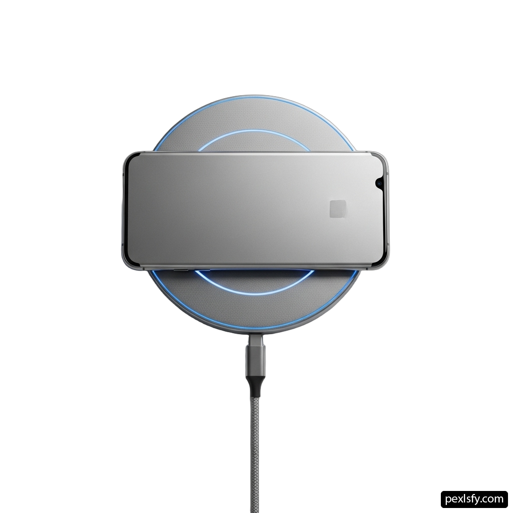 Image of an iphone with a charging cable attached to it png transparent background