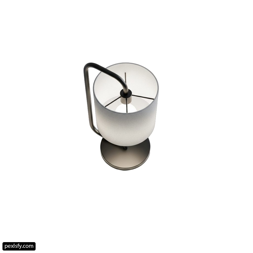 Lamp that is sitting on top of a table png transparent background