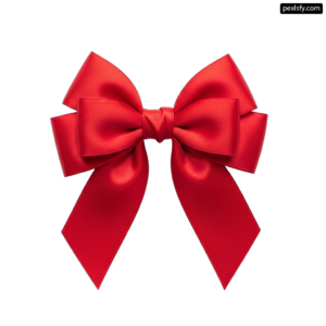 Large red bow on a white background png transparent background