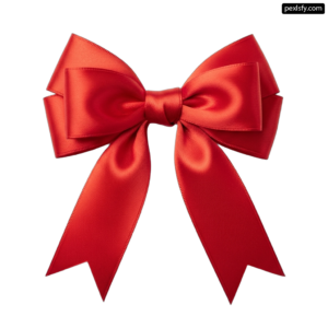 Large red bow on a white background png transparent background