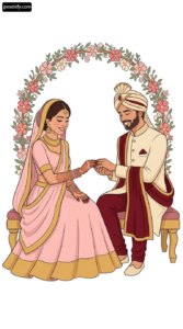 Man and a woman sitting on a bench in front of a wreath png transparent background